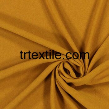 mustard crepe fabric - trtextile.com image