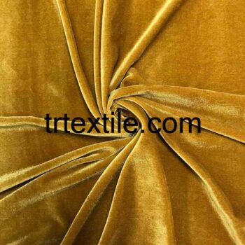mustard velvet fabric - trtextile.com image