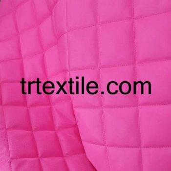 neon candy pink quilted fabric - trtextile.com image