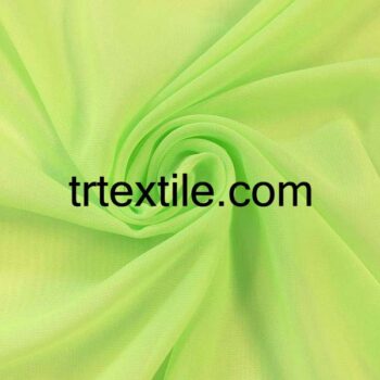 neon green chiffon fabric - trtextile.com image