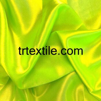 neon green satin fabric - trtextile.com image