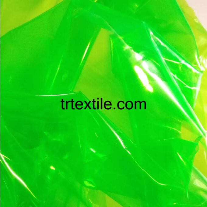 neon green transparent PVC fabric - trtextile.com image