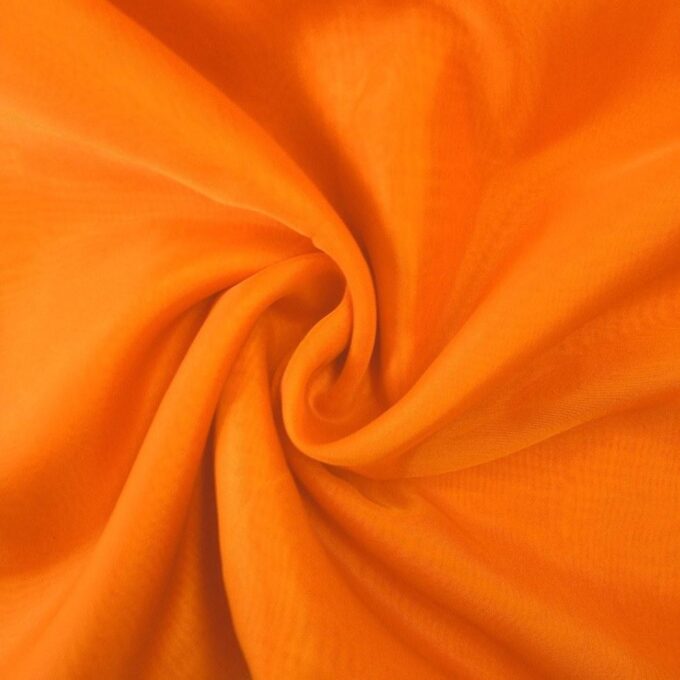 neon orange drapery tulle fabric - trtextile.com image