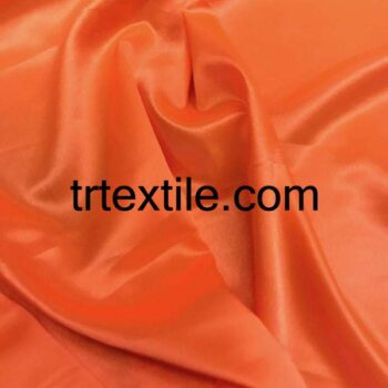 neon orange satin fabric - trtextile.com image