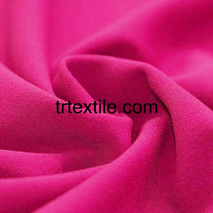 neon pink scuba crepe fabric - trtextile.com image