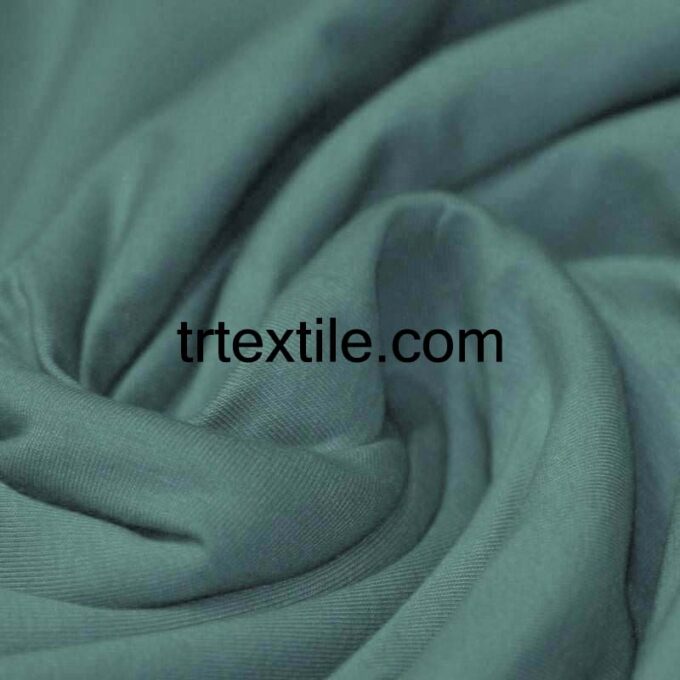 old green combed cotton fabric - trtextile.com image