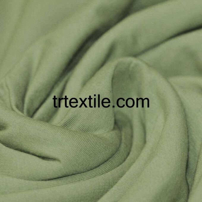 olive green combed cotton fabric - trtextile.com image