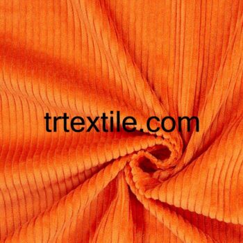 orange corduroy fabric - trtextile.com image