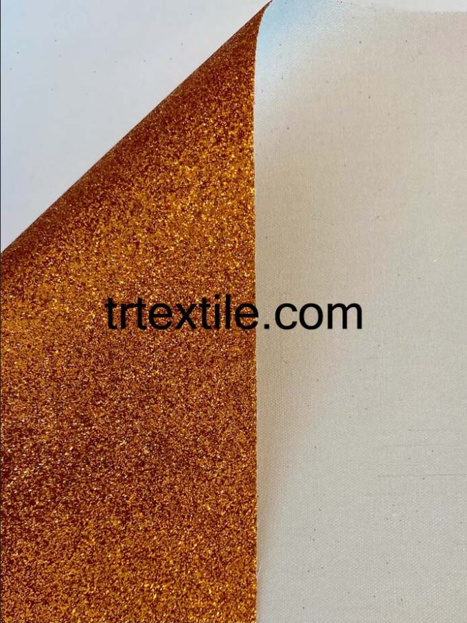 orange glitter vehicle covering fabric - trtextile.com image