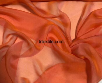 orange janjan chiffon fabric - trtextile.com image