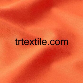orange poplin akfil fabric - trtextile.com image