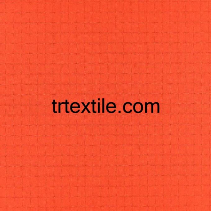 orange ripstop fabric - trtextile.com image