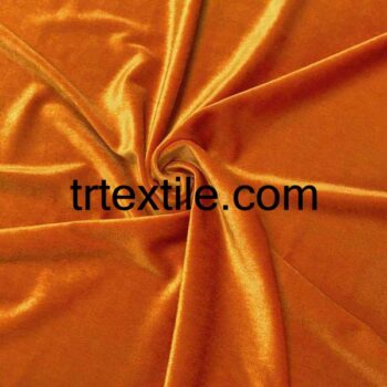 orange velvet fabric - trtextile.com image