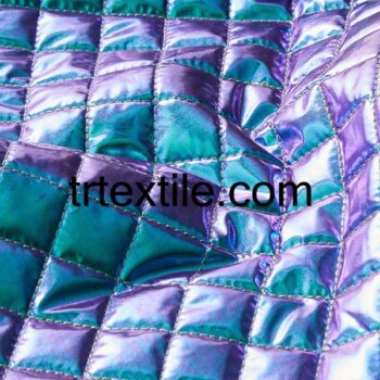 phosphorescent square coat quilted fabric - trtextile.com image