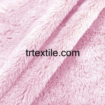 pink chinchilla plush fabric - trtextile.com image