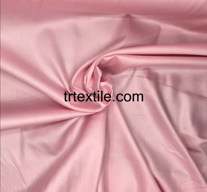 pink cotton satin fabric - trtextile.com image