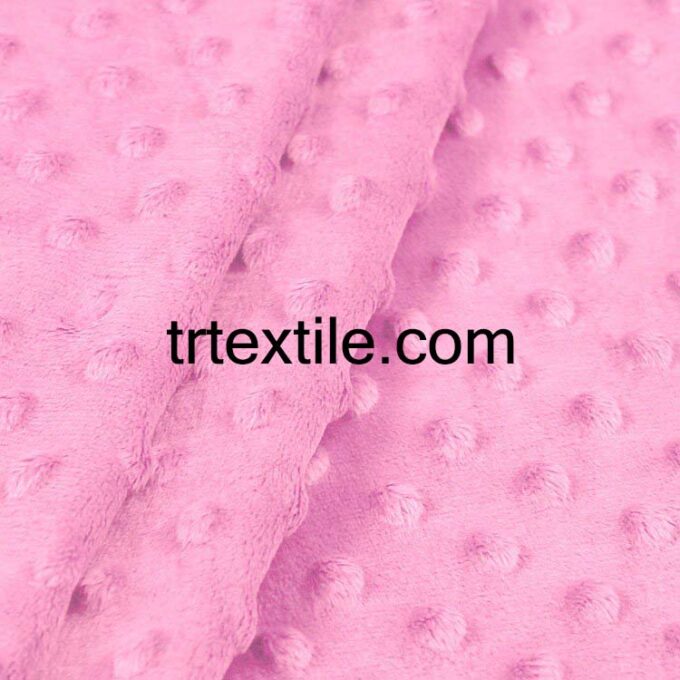 pink minkey fabric - trtextile.com image