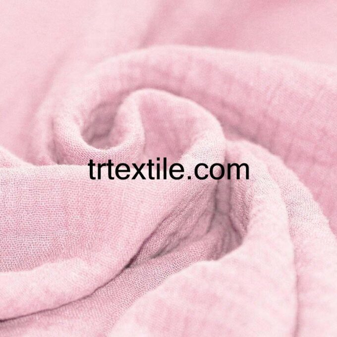 pink muslin fabric - trtextile.com image