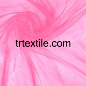 pink organza tulle fabric - trtextile.com image