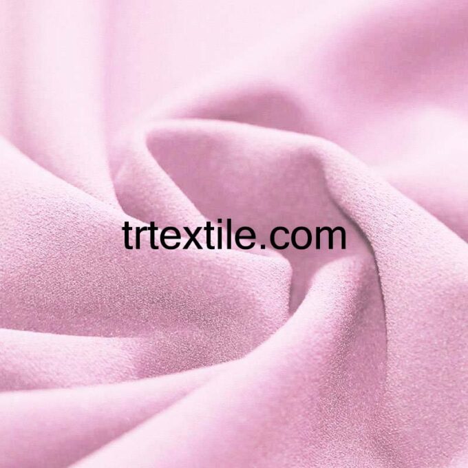 pink scuba crepe fabric - trtextile.com image