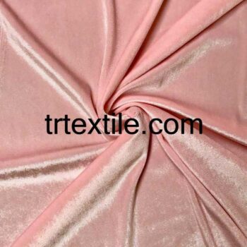 powder pink velvet fabric - trtextile.com image