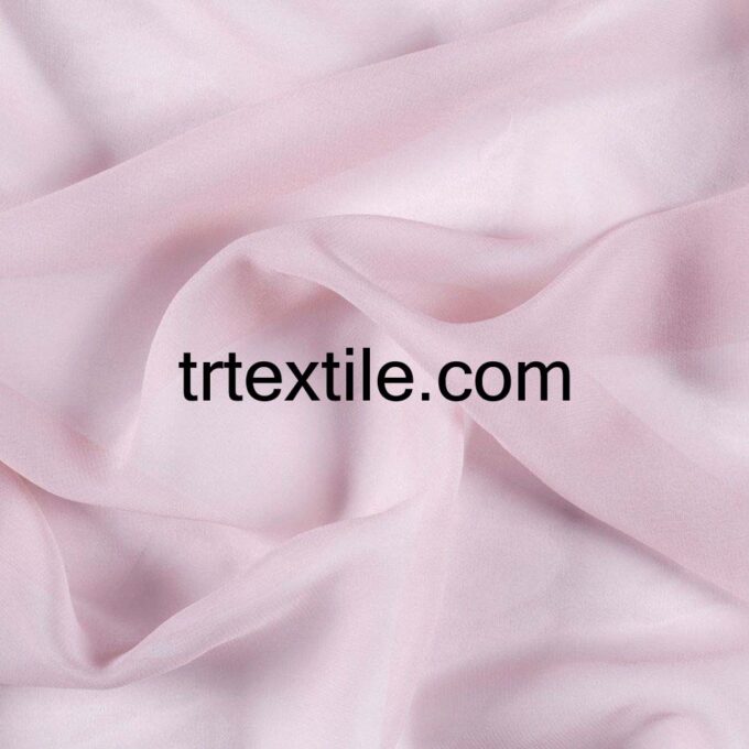 powder silk chiffon fabric - trtextile.com image