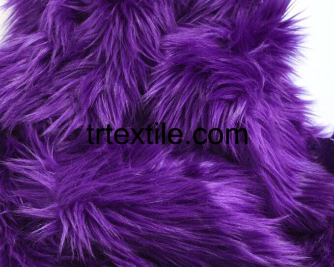 purple plush fabric - trtextile.com image