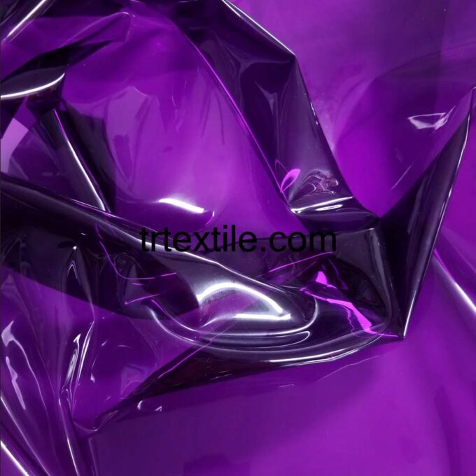 purple transparent pvc fabric - trtextile.com image