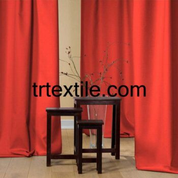red background curtain fabric - trtextile.com image