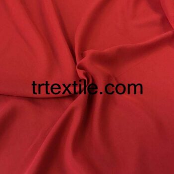 red chiffon fabric - trtextile.com image