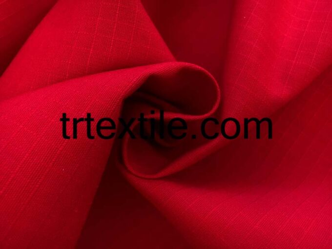 red cotton ripstop fabric - trtextile.com image