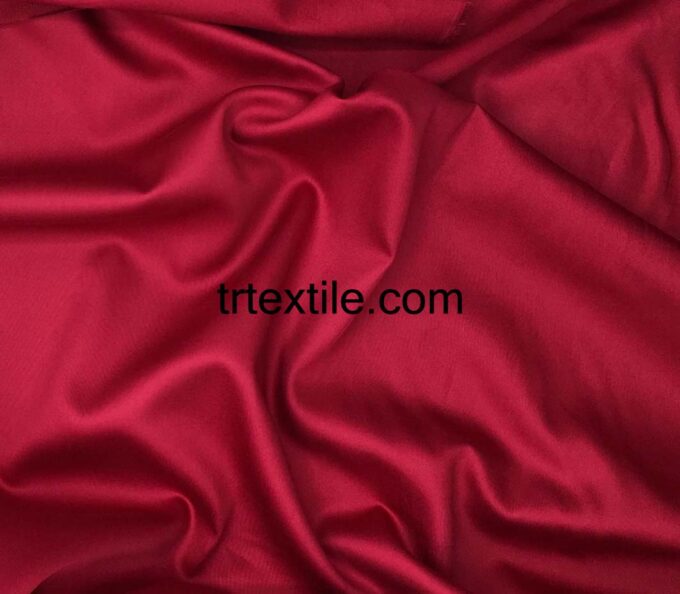 red cotton satin fabric - trtextile.com image