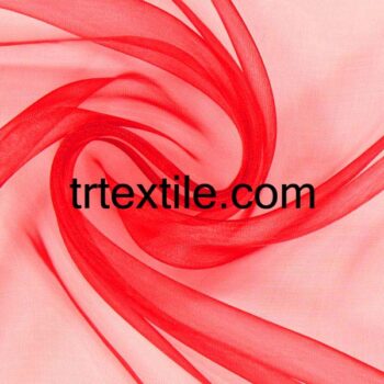 red organza tulle fabric - trtextile.com image