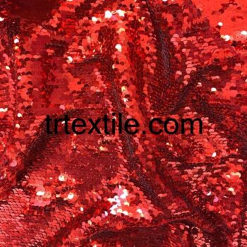 red sequin fabric 5mm - trtextile.com image