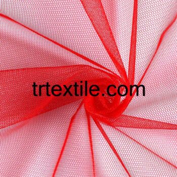 red tulle fabric - trtextile.com image
