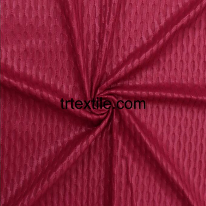 red yoga mesh scuba fabric - trtextile.com image