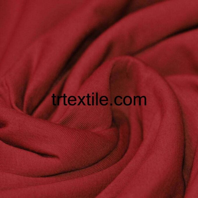 rust red combed cotton fabric - trtextile.com image