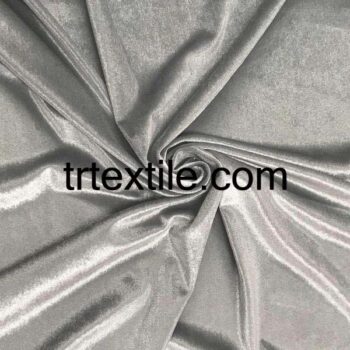 silver velvet fabric - trtextile.com image