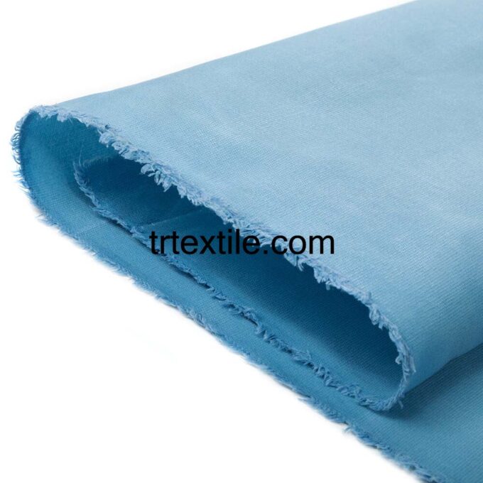 sky blue wax coated fabric - trtextile.com image