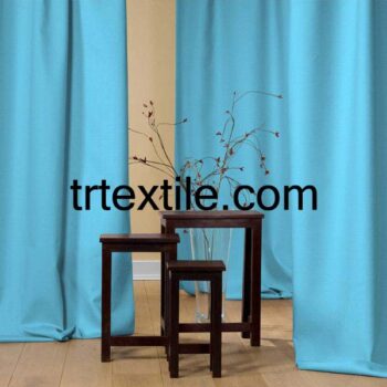 turquoise background curtain fabric - trtextile.com image