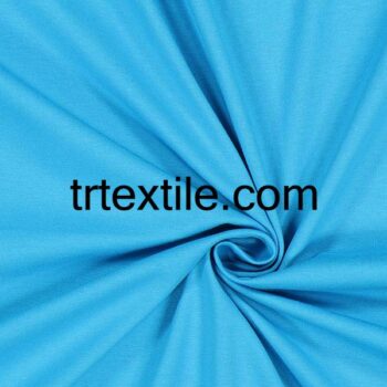 turquoise organic cotton combed cotton fabric - trtextile.com image