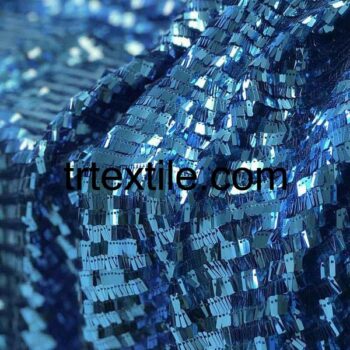 turquoise piano sequin fabric sequin fabric - trtextile.com image