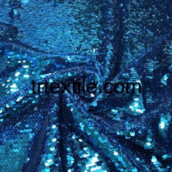 turquoise sequin fabric - trtextile.com image