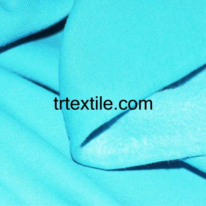 turquoise three thread fabric - trtextile.com image