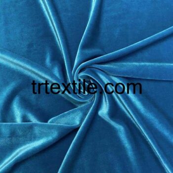 turquoise velvet fabric - trtextile.com image
