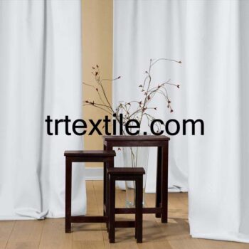 white background curtain fabric - trtextile.com image