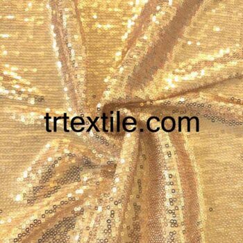 white gold sequin fabric 3mm - trtextile.com image