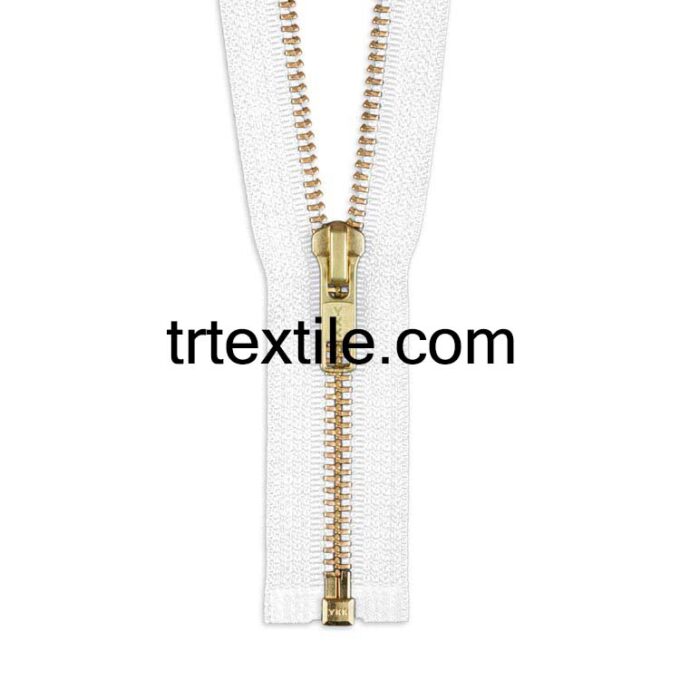 white metal zipper - trtextile.com image