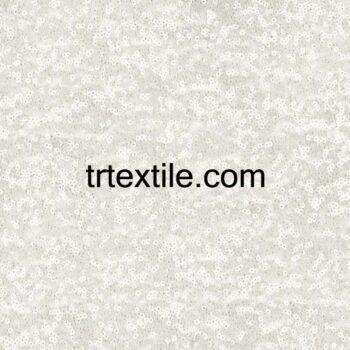 white mixed sequined fabric - trtextile.com image