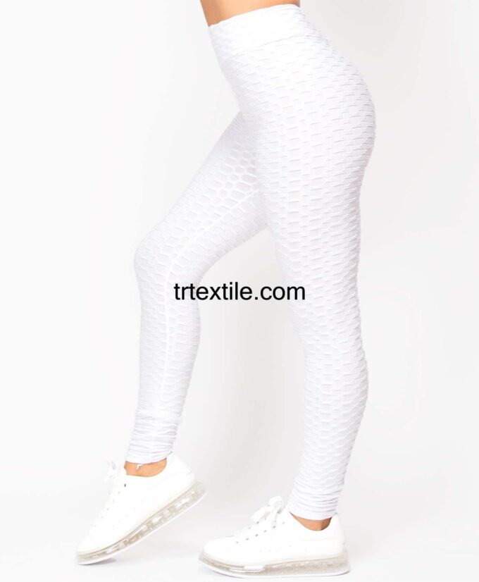 white waffle scuba fabric - trtextile.com image